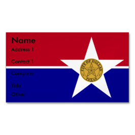 Affärskort Magnet med Flagga Dallas