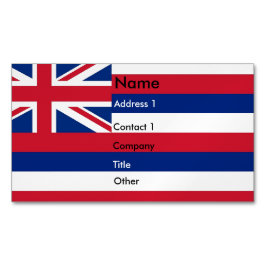 Affärskort Magnet med Flagga Hawaii