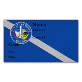 Affärskort Magnet med Flagga Las Vegas, USA