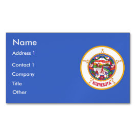 Affärskort Magnet med Flagga Minnesota