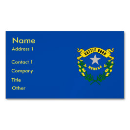 Affärskort Magnet med Flagga Nevada