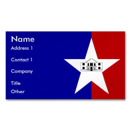 Affärskort Magnet med Flagga San Antonio