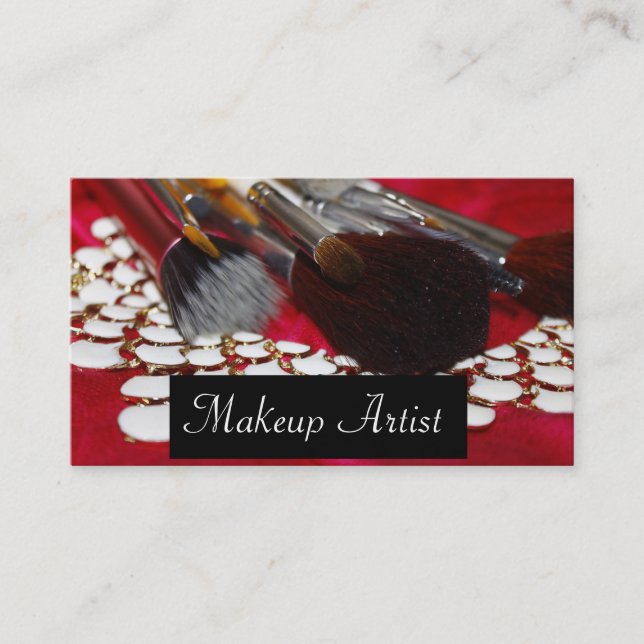 Affärskort-/makeup-artist Visitkort (Framsida)