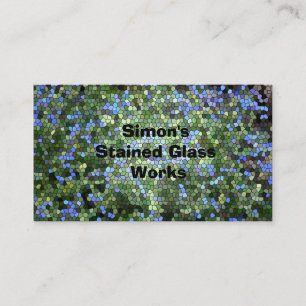 Affärskort, "Målat glas" Visitkort