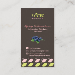 Affärskort-mall för Syntec Nutraceutical Visitkort