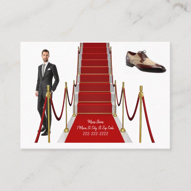 Affärskort, Manar Shoes Affärskort Visitkort (Framsida)