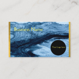 Affärskort Marble Blue Visitkort