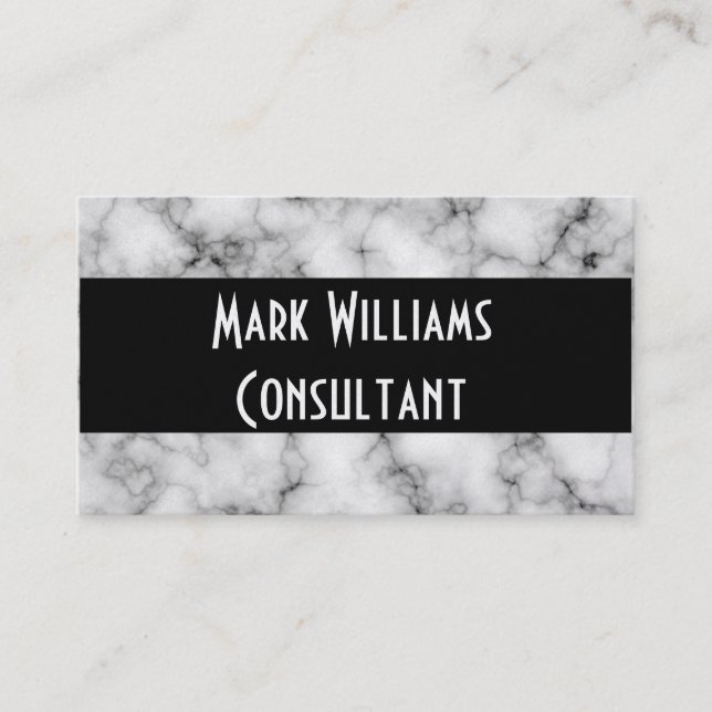 Affärskort/Marble Tidsbeställning Kort (Framsida)