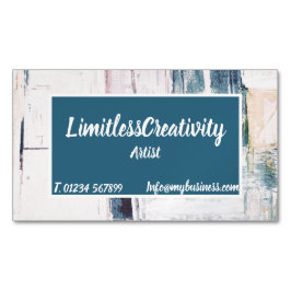 Affärskort med abstraktens bakgrund magnetiska visitkort