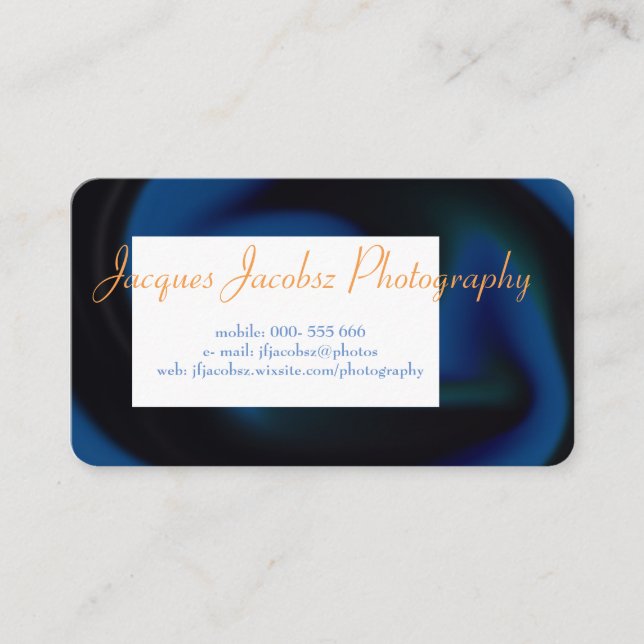 Affärskort med bakgrunden för Retro Tie Dye Visitkort (Framsida)