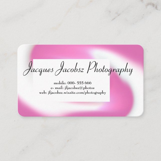 Affärskort med bakgrunden för Retro Tie Dye Visitkort (Framsida)