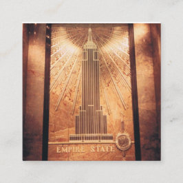 Affärskort med Empire state design Fyrkantigt Visitkort