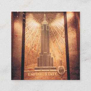 Affärskort med Empire state Design Fyrkantigt Visitkort