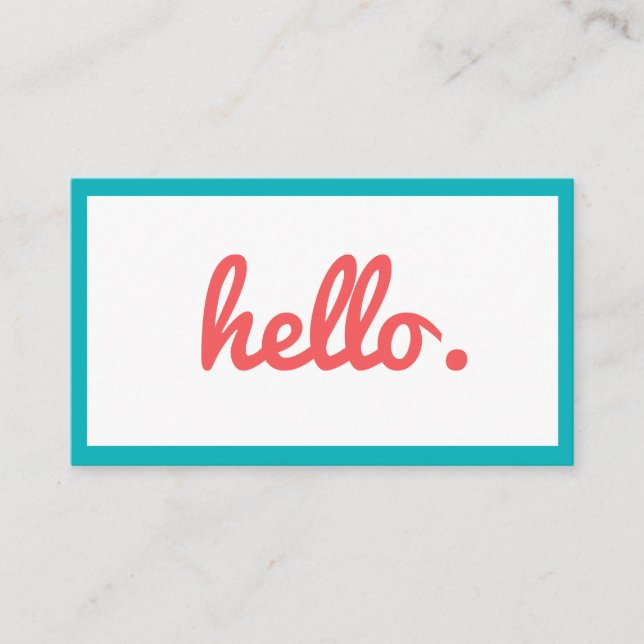 Affärskort med färgat trendig av roligt visitkort (Framsida)