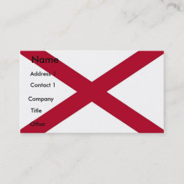 Affärskort med Flagga Alabama Visitkort