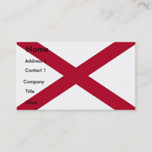 Affärskort med Flagga Alabama Visitkort