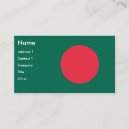 Affärskort med Flagga Bangladesh Visitkort