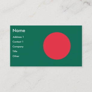 Affärskort med Flagga Bangladesh Visitkort