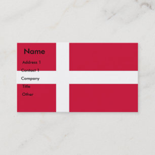 Affärskort med Flagga Danmark Visitkort