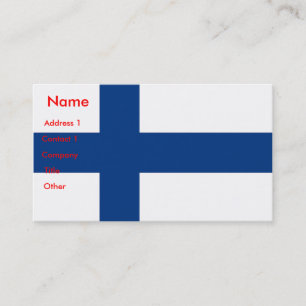 Affärskort med Flagga Finland Visitkort