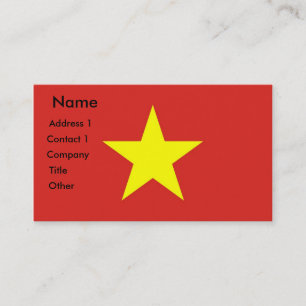 Affärskort med Flagga Vietnam Visitkort