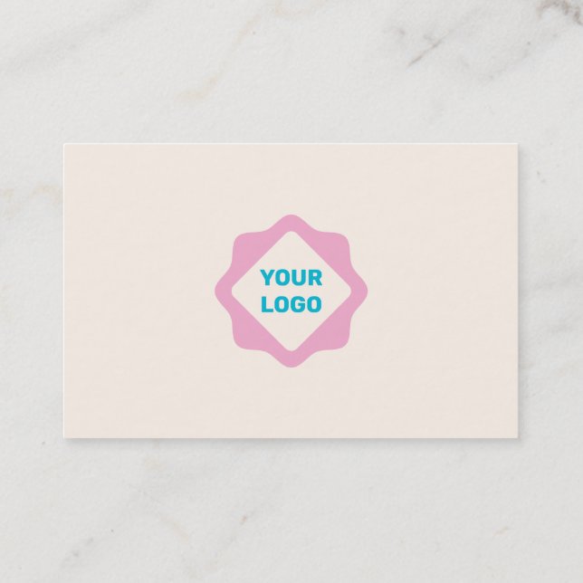 Affärskort med logotypen visitkort (Baksida)