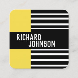 affärskort med modern chic, mönstrad anpassningsba fyrkantigt visitkort