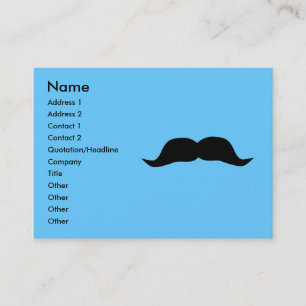 Affärskort med omedelbar mustache visitkort