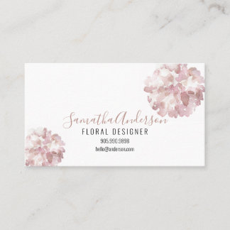 AFFÄRSKORT MED QR-KOD FÖR rosa VATTENFLODLARE Visitkort