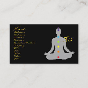 Affärskort-, meditation- och symboler visitkort