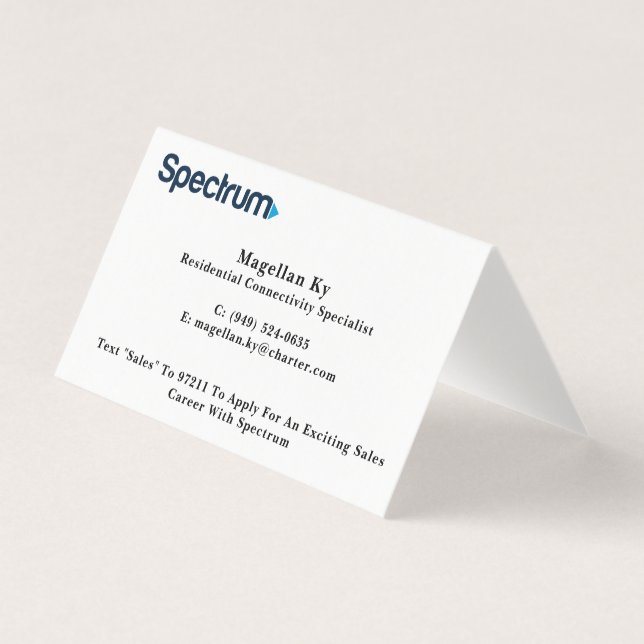 Affärskort mellan dörr och dörr kort (Framsida)