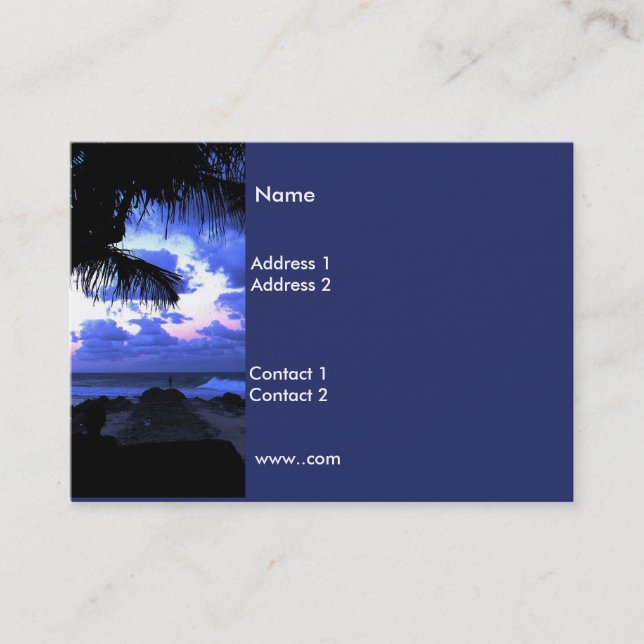 Affärskort Moonlight Visitkort (Framsida)