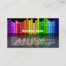 Affärskort Music Background HAMbyWG Visitkort