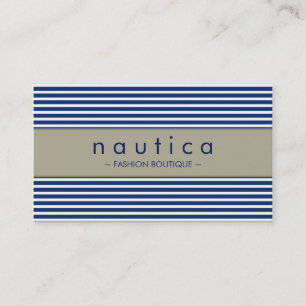 AFFÄRSKORT: nautisk stripe 25 Visitkort