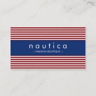 AFFÄRSKORT: Nautisk stripe 30 Visitkort