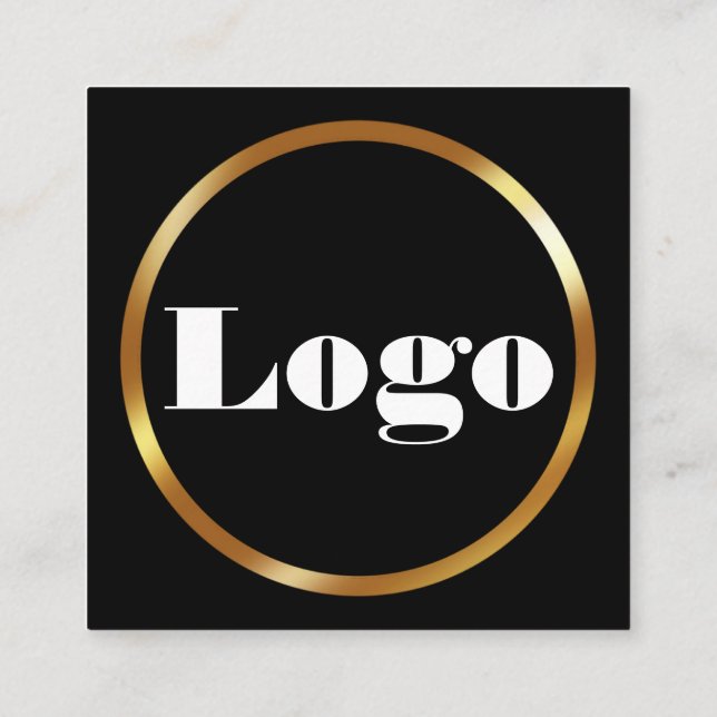 Affärskort och QRcode för skannerbara professionel Fyrkantigt Visitkort (Baksida)