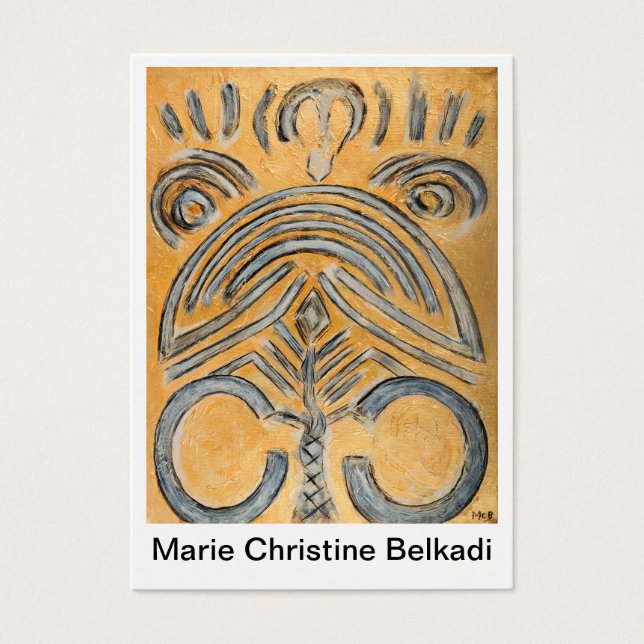 Affärskort Originalkonst Abstrakt Artists Visitkort (Framsidan)