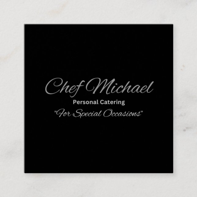 Affärskort på anpassningsbarna, projektionsytans p fyrkantigt visitkort (Framsida)