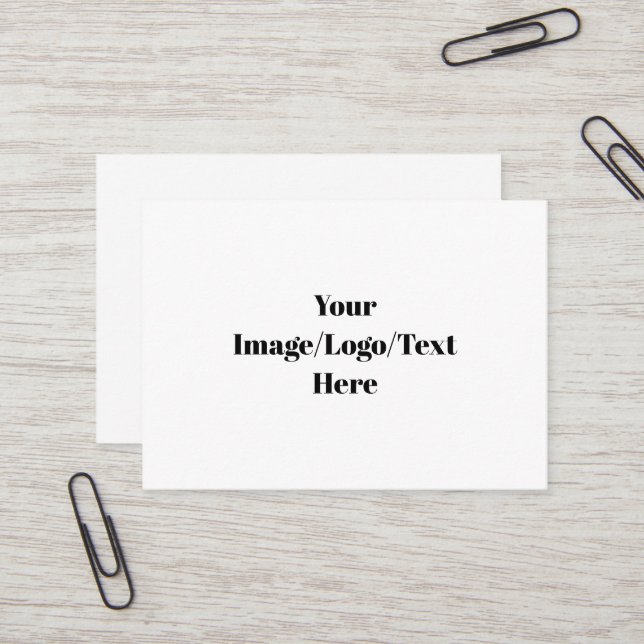 Affärskort på mellan 3,5 tum x 2,5 tum visitkort (Fram/Back In Situ)