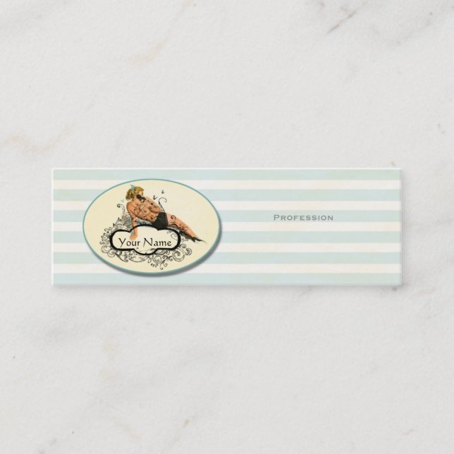 AFFÄRSKORT - PINUP MINI VISITKORT (Framsida)