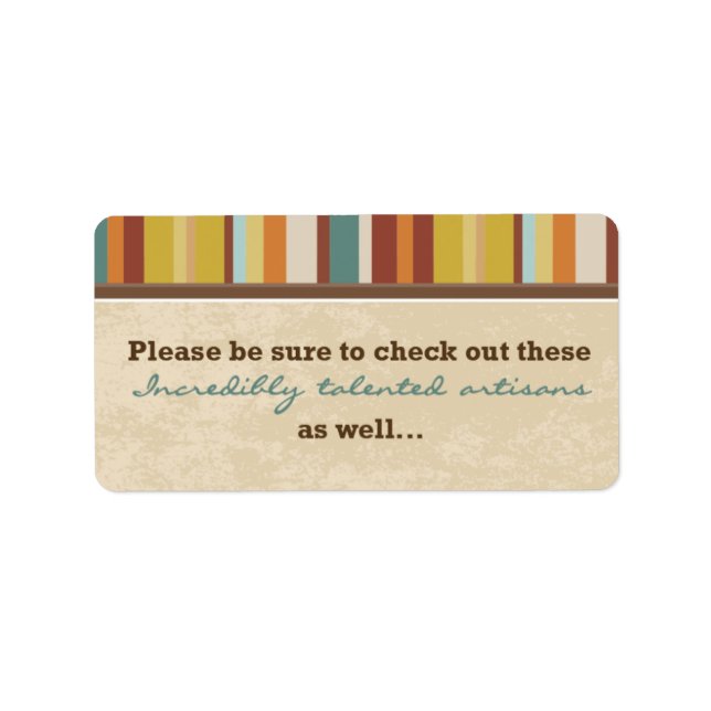 Affärskort Pouch-försegling (för händelser) Adressetikett (Framsidan)