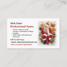 Affärskort: Professionell Santa Santa Visitkort