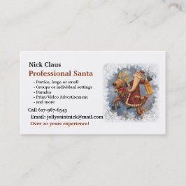 Affärskort: Professionell Santa Santa Visitkort