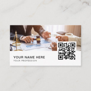 affärskort QR-kod för lakningskonsult Visitkort