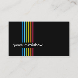 AFFÄRSKORT: regnbåge rand 6 Visitkort