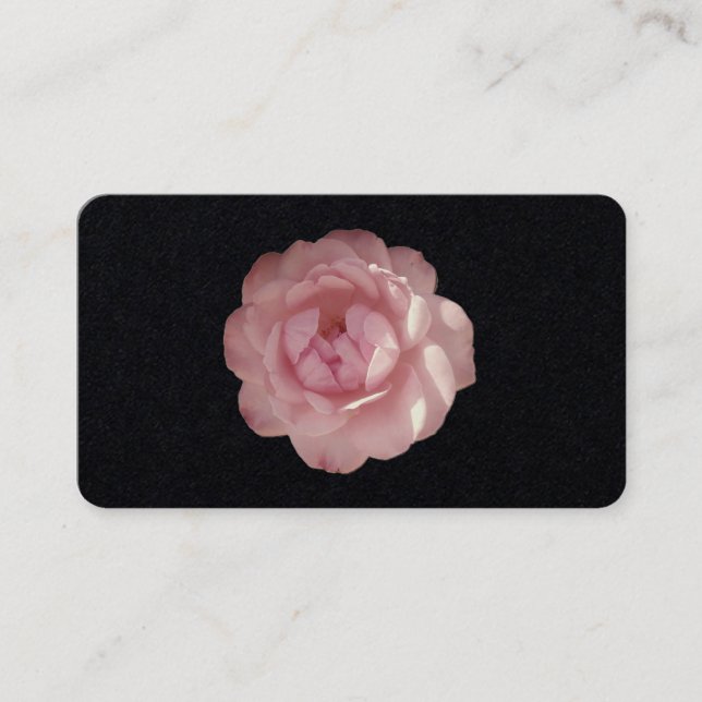Affärskort ROSA ROS AFFÄRSVERKSAMHET STIL OCH KONS Visitkort (Framsida)