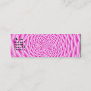 Affärskort Rosa Spiral Weave Mini Visitkort