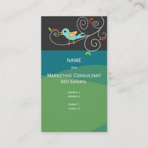 Affärskort SEO Marknadsföring Consultant Visitkort