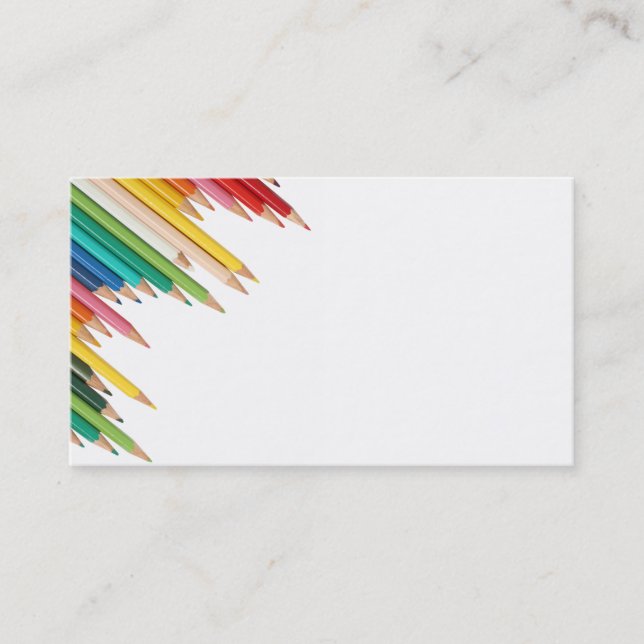 affärskort/Skapa dina egna Färgpennor Visitkort (Framsida)