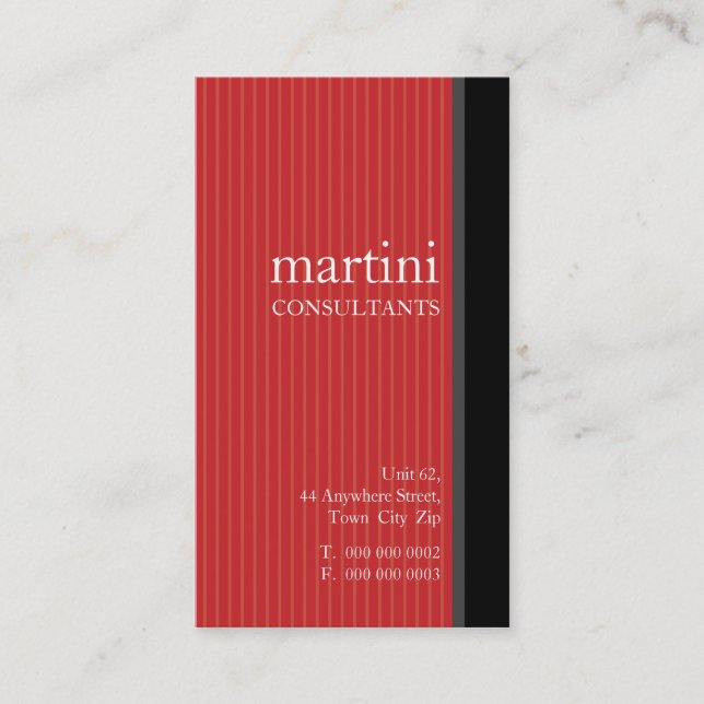 AFFÄRSKORT: Slimmad 6 Visitkort (Framsida)